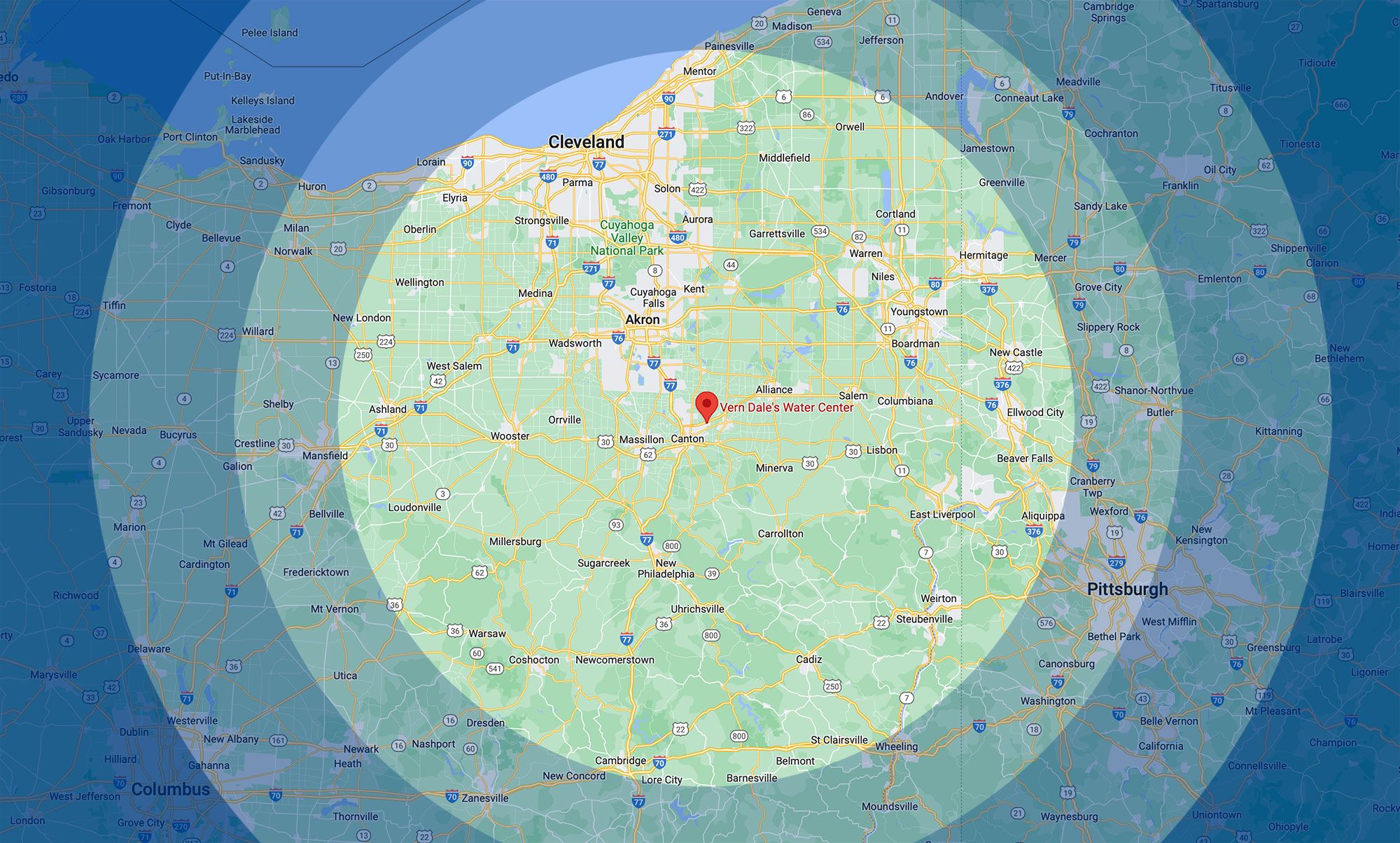 Wholesale Delivery Service Coverage Vern Dale Water Experts